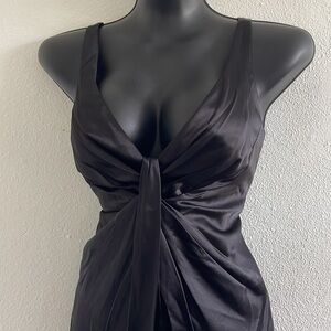 Carmen Marc Valvo Satin Dress